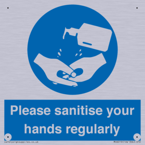 Please sanitise your hands regularly